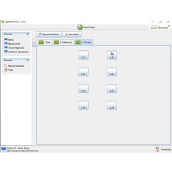 OpenbravoPOS avatud arvete lauaplaan