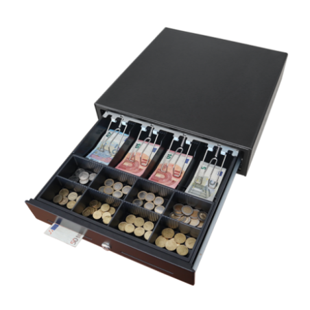 Cash drawer MK-410 top view with money
