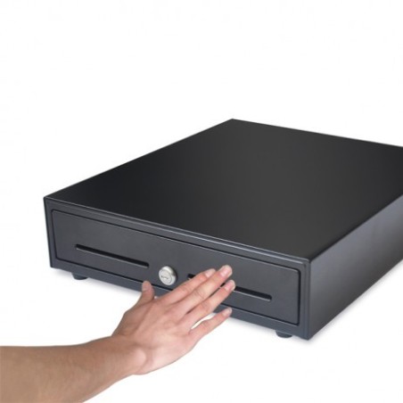 Manual cash drawer open by hand pressing front panel